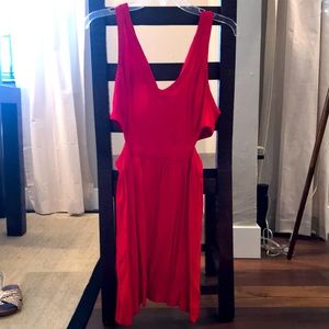 Red Dress with Side Cut outs size 2